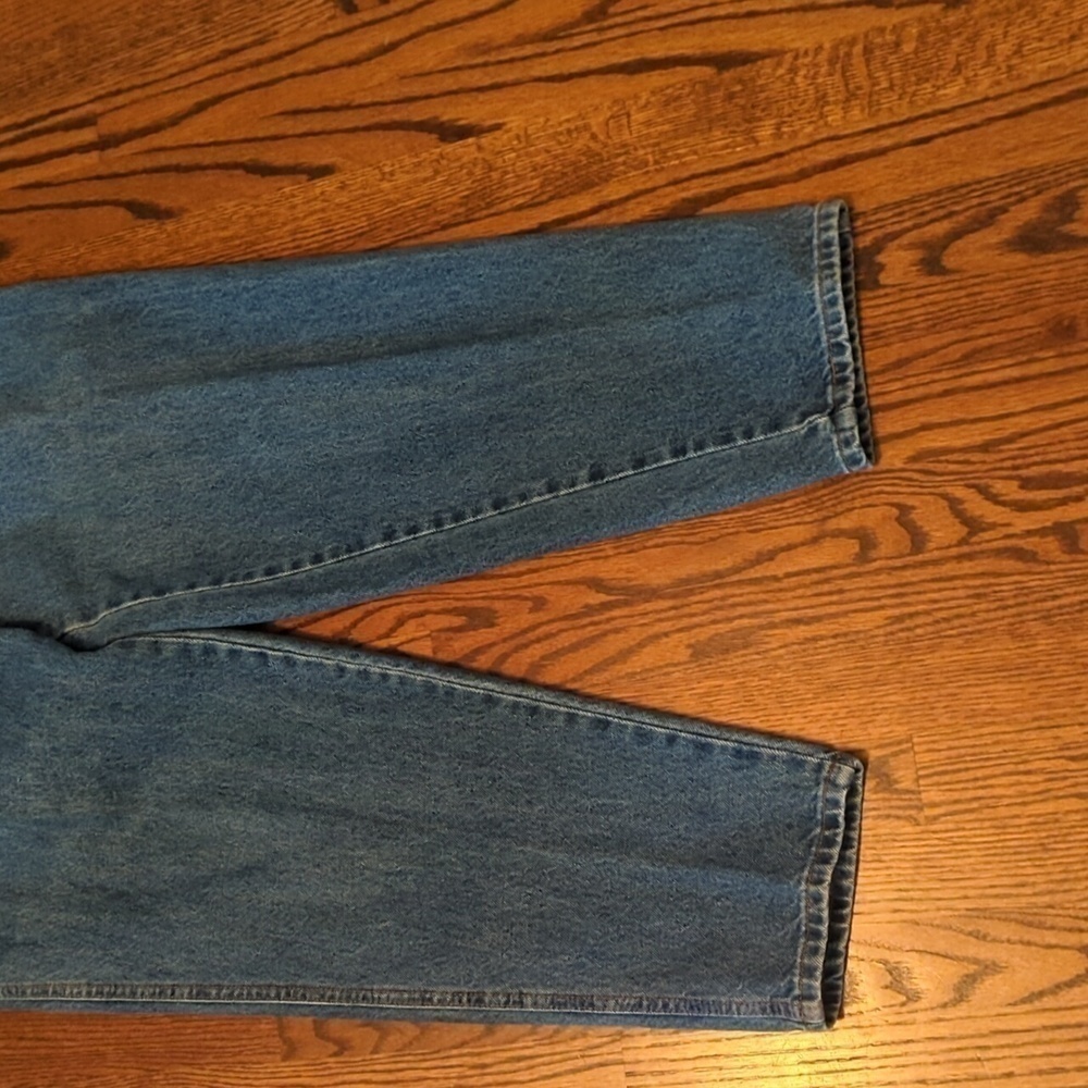 Vtg 80s / 90s Gitano high rise tapered cotton blue denim jeans. W 34" L 32" - Picture 2 of 11